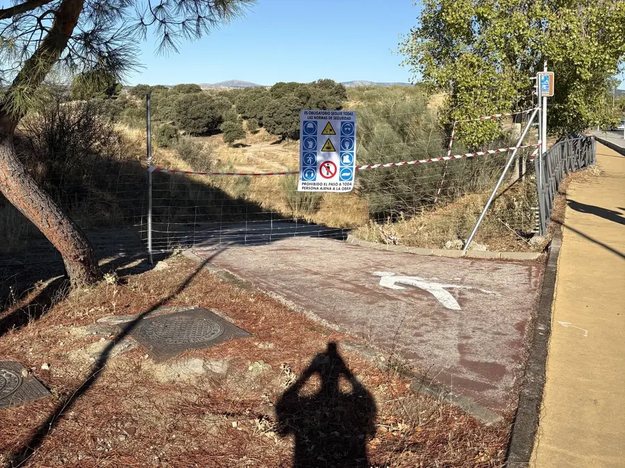 Restricciones en senda ciclable