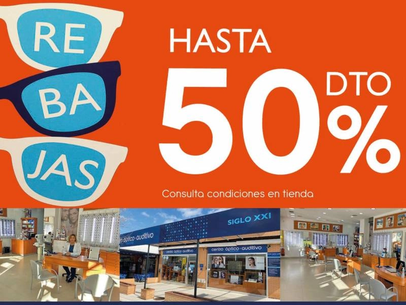 REBAJAS hasta 50% en Gafas