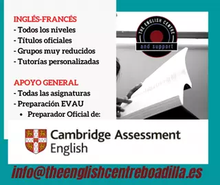 CLASES PRESENCIALES/ONLINE INGLÉS Y REFUERZO ESCOLAR