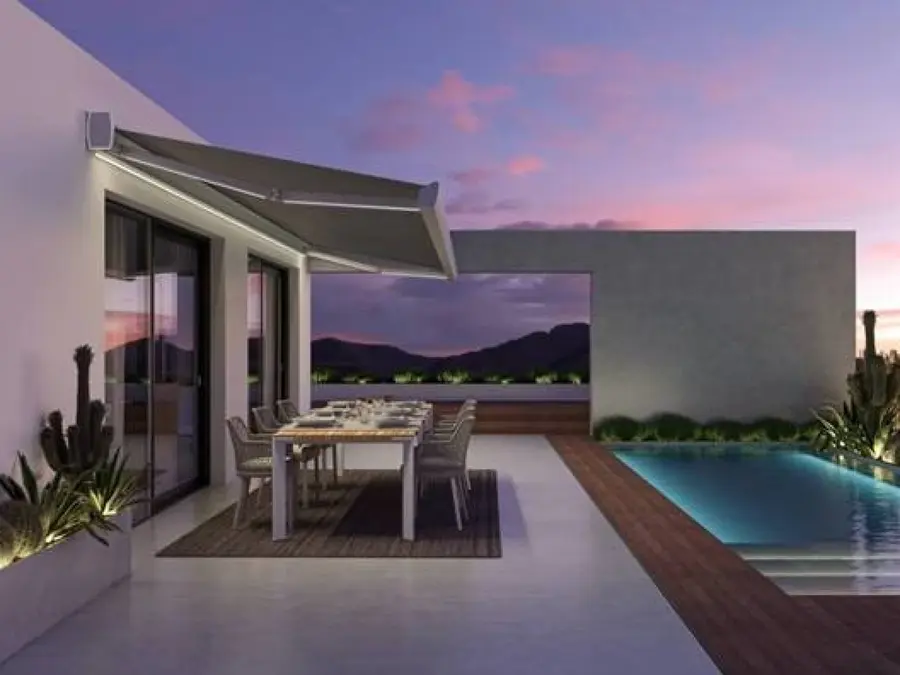 TOLDO EXTENSIBLE COFRE CON MOTOR Y LED