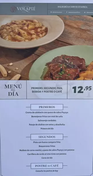 MENU DIARIO ( De Lunes a Jueves ) 