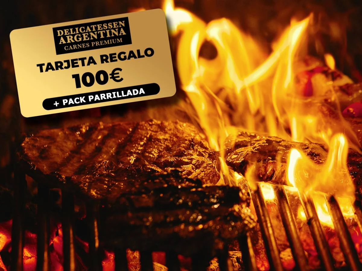 Tarjeta Regalo de 100€ en productos premium + Parrillada Barbacoa de Delicatessen Argentina