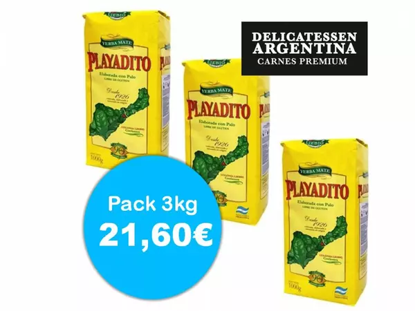 Pack 3 Paquetes Yerba Palayadito de Kilo