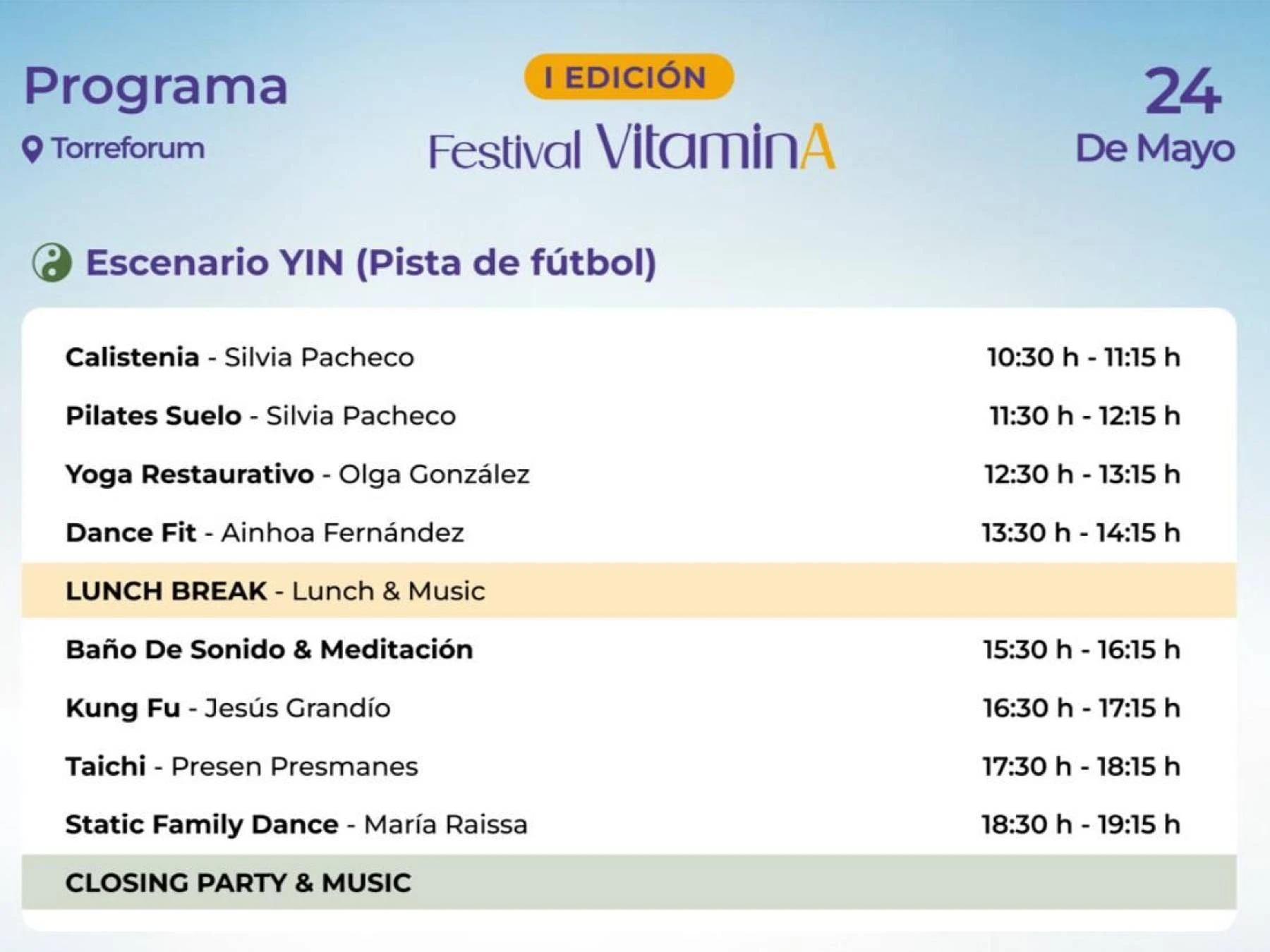 Pack de entradas 'Festival Vitamina' de Wone Health