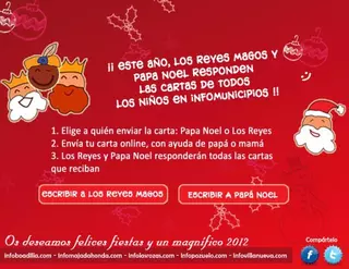 Los Reyes Magos y Papá Noel responderán las cartas de los niños en InfoVillanueva.com