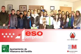 En Villanueva del Pardillo, del 9 al 12 de abril alumnos del Instituto participan en el proyecto "4º+Empresa"