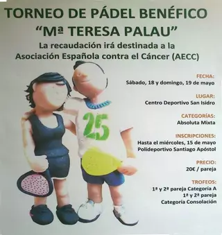 Torneo de Pádel a beneficio de la Asociación contra el Cáncer en Villanueva de la Cañada