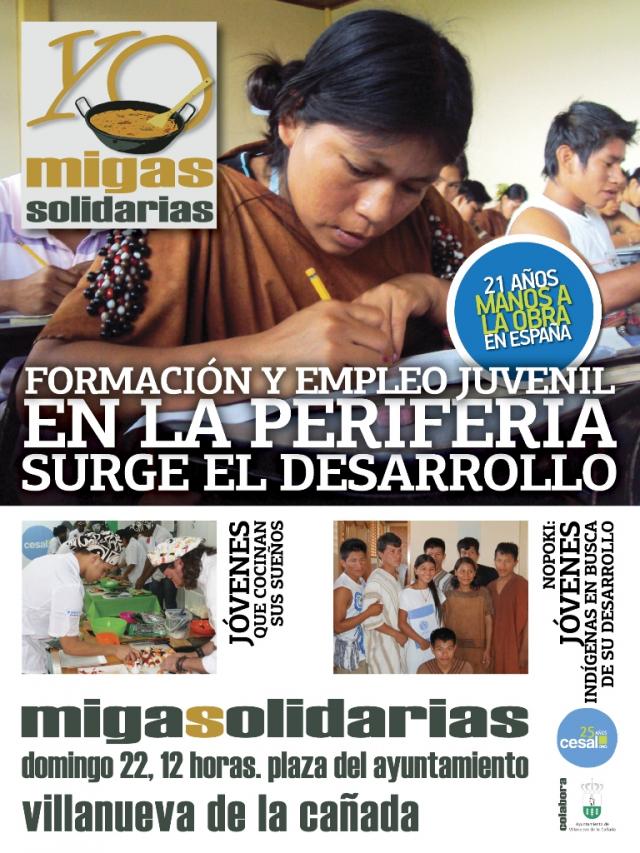 Villanueva de la Cañada acoge una nueva edición de las migas solidarias