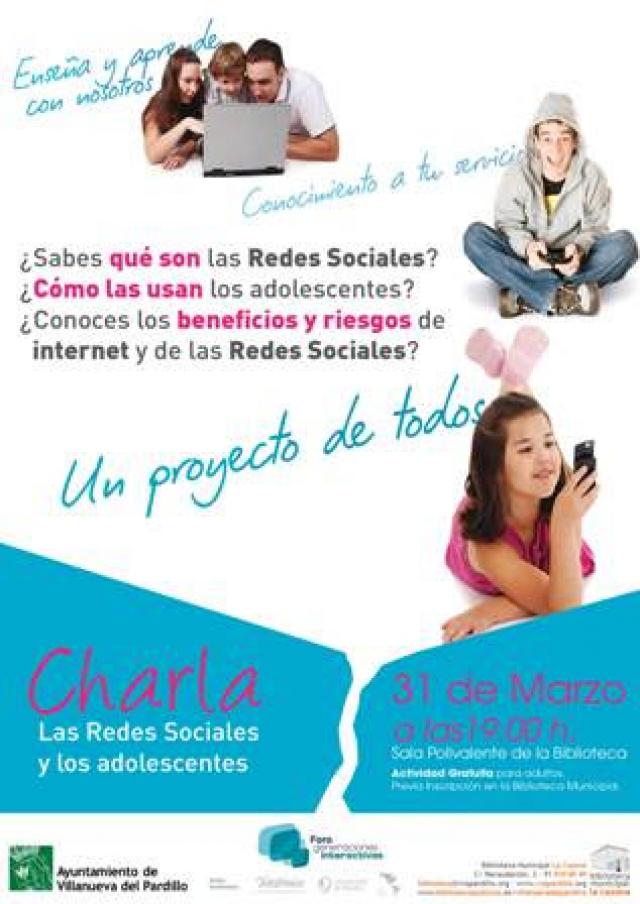 Charla informativa para padres sobre las redes sociales y los adolescentes