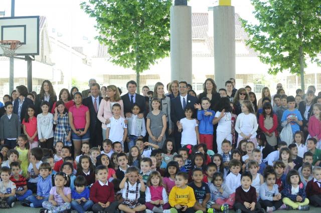 La Princesa Letizia visita el colegio María Moliner de Villanueva de la Cañada