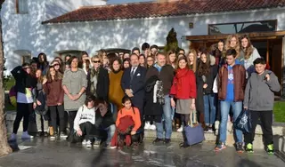 Una treintena de alumnos de Le Vésinet visitan Villanueva de la Cañada