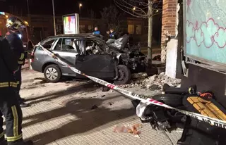 Herido grave tras chocar contra un muro en Villanueva del Pardillo