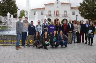 Estudiantes de Connecticut en Villanueva de la Cañada