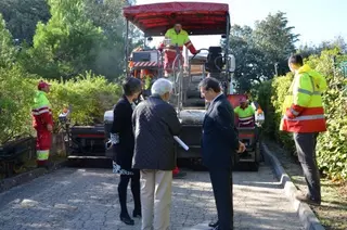 El Ayuntamiento de Villanueva de la Cañada lleva a cabo obras de asfaltado en Guadamonte