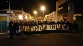 IU-LV muestra su apoyo a los trabajadores en huelga de Auto Periferia