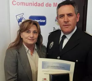 Galardonado el jefe de la Policía Local de Villanueva de la Cañada