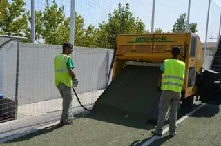 Comienzan las obras de mejora del Campo de Fútbol Municipal de Villanueva de la Cañada