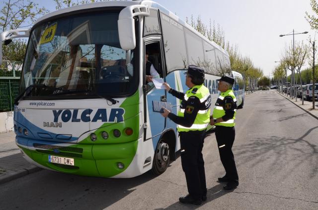 Campaña de Vigilancia del Transporte Escolar en el municipio