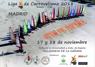 Villanueva de la Cañada, sede de la II Liga Nacional y Open de España de Carrovelismo