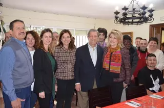 El alcalde visita al centro de la Fundación Padre Garralda-Horizontes Abiertos en el municipio