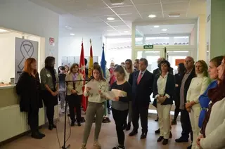 Acto contra la violencia de género en Villanueva de la Cañada