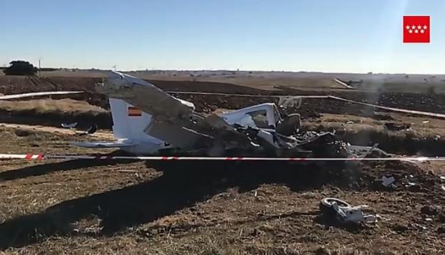 Dos fallecidos en un accidente aéreo en Quijorna