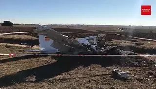 Dos fallecidos en un accidente aéreo en Quijorna