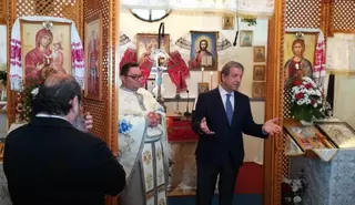 La comunidad ortodoxa de Villanueva de la Cañada celebra la fiesta de la Virgen de la Fuente de la Sanación
