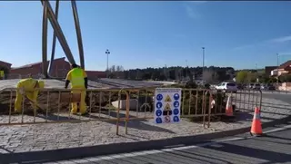Comienzan las obras de mejora en las rotondas de salida y entrada de Villanueva del Pardillo