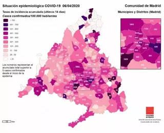 Medio centenar de contagiados por COVID-19 en Villanueva de la Cañada y Villanueva del Pardillo