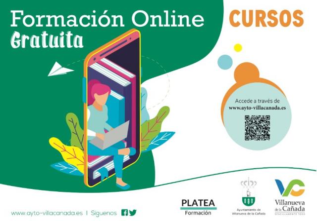 Éxito de participación en los cursos online ofertados por el Ayuntamiento de Villanueva de la Cañada