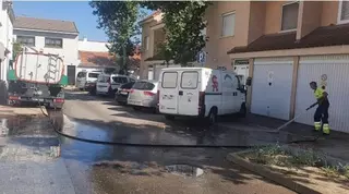 Continúan las labores de desinfección en las calles y edificios municipales de Villanueva del Pardillo