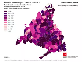 Villanueva del Pardillo supera el umbral de 500 casos por 100.000 habitantes
