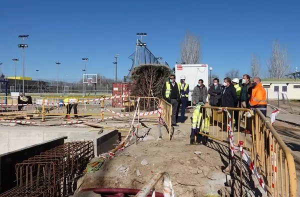 Avanzan las obras del Polideportivo Santiago Apóstol de Villanueva de la Cañada