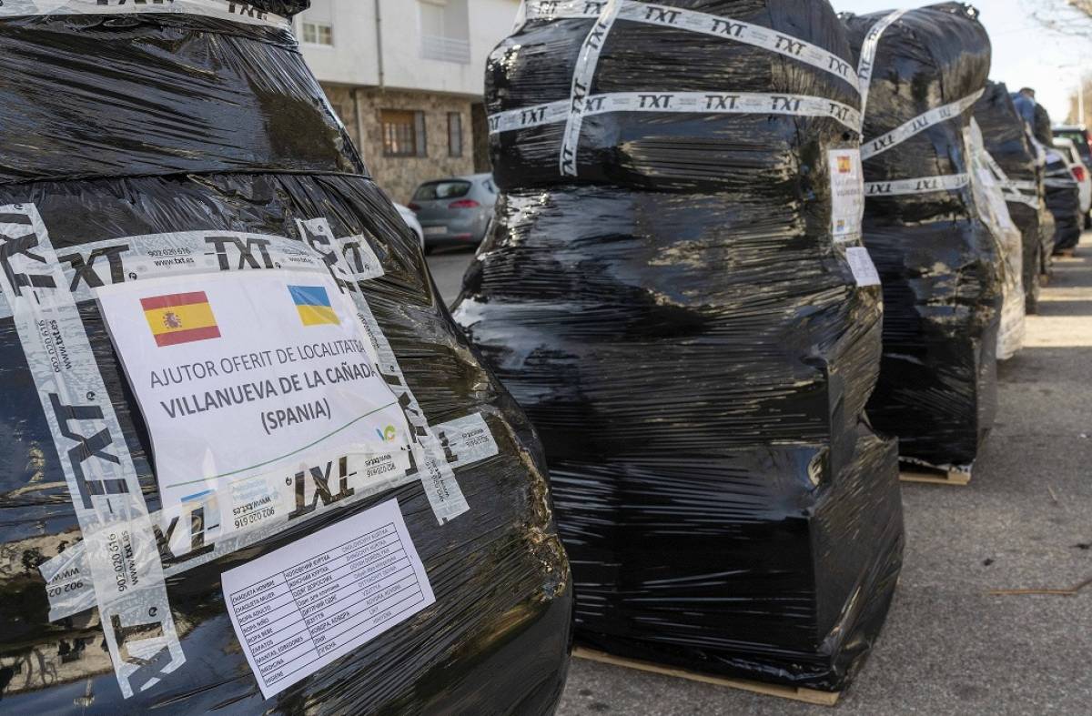 Villanueva de la Cañada envía unas 20 toneladas de ayuda humanitaria a refugiados ucranianos