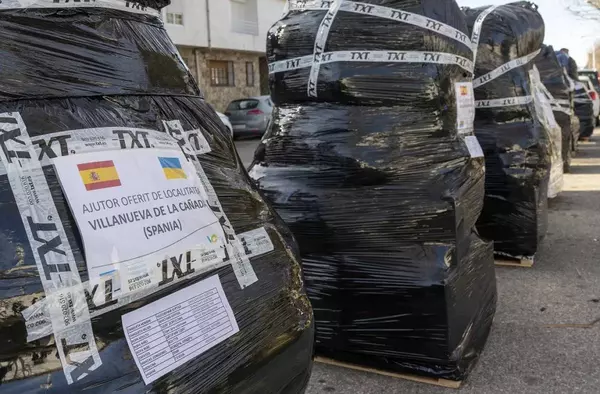 Villanueva de la Cañada envía unas 20 toneladas de ayuda humanitaria a refugiados ucranianos