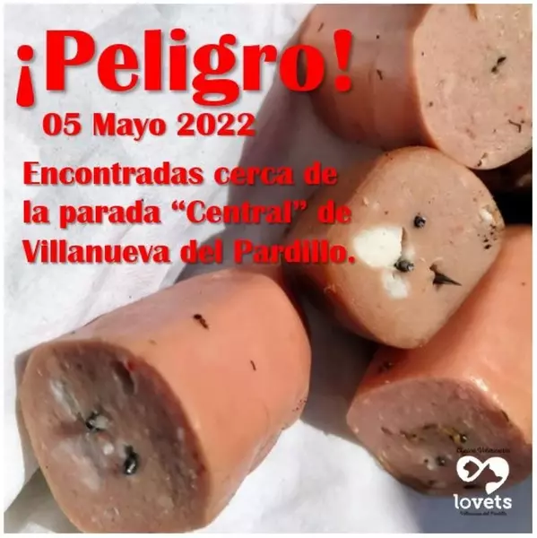 Alerta ante la aparición de cebos mortales para perros en Villanueva del Pardillo