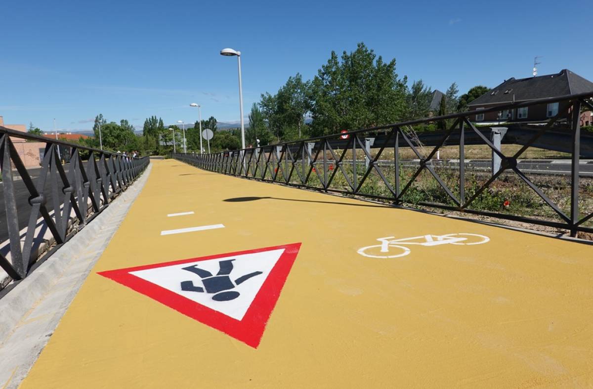 Inaugurada la senda ciclable del Sector 4 de Villanueva de la Cañada