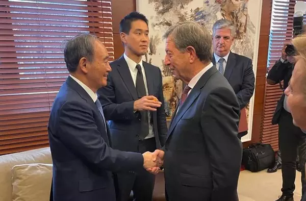 El ex primer ministro de Japón visita Villanueva de la Cañada