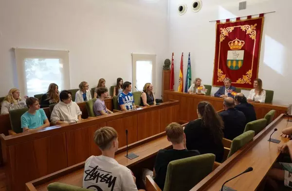 Villanueva de la Cañada recibe la visita de alumnos ingleses llegados del Condado de Kent