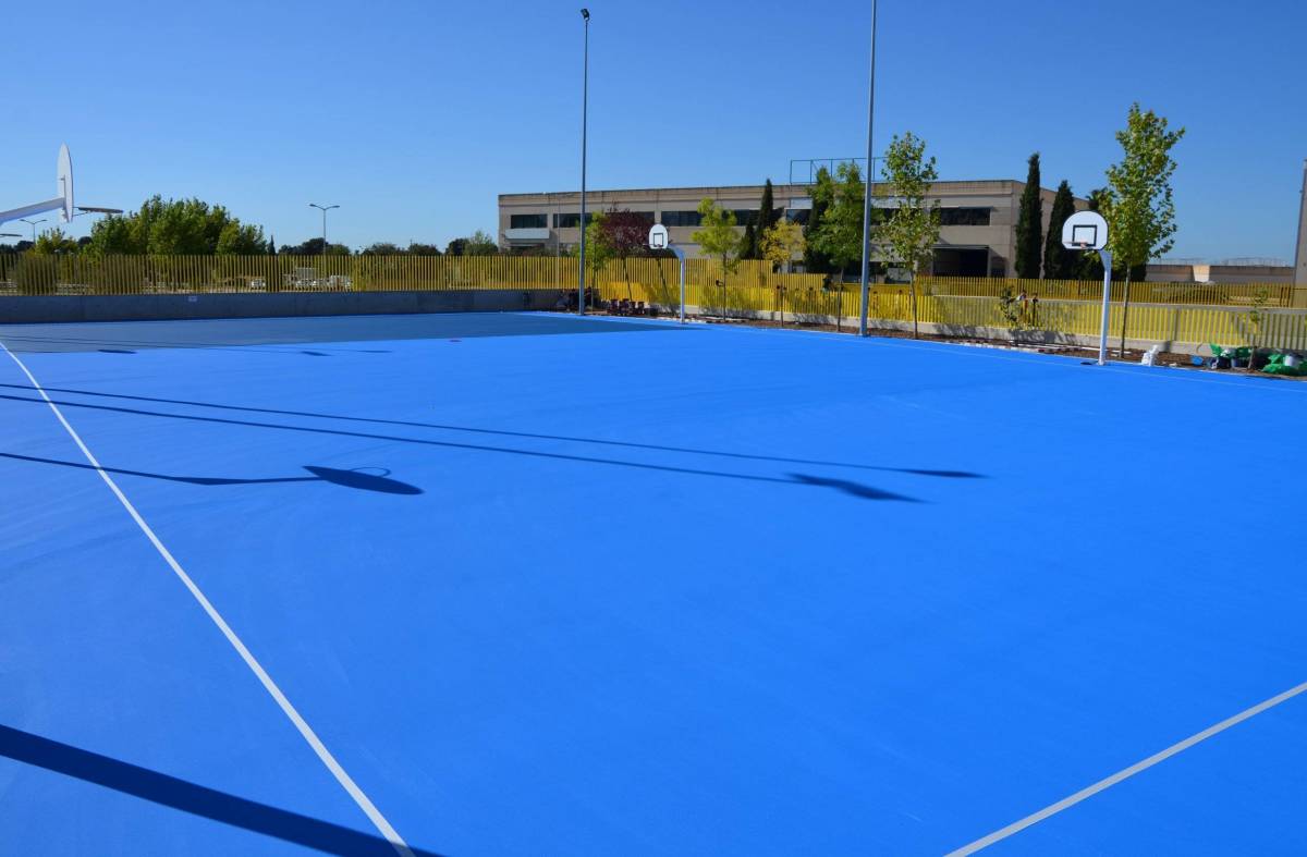 Las obras de mejora del Colegio Padre Garralda de Villanueva de la Cañada se aproximan a su final