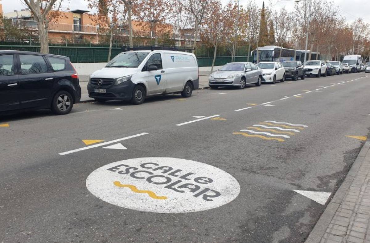 Nueva señalización en los entornos escolares de Villanueva de la Cañada