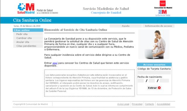 Los vecinos de Villanueva de la Cañada ya pueden pedir cita con el médico a traves de Internet