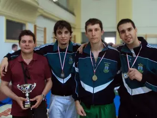 Los tiradores villanovenses del Club de Esgrima quedan subcampeones en la Fase Nacional Senior por equipos