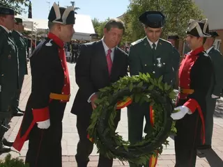 Celebración del Día del Pilar en el cuartel de la Guardia Civil