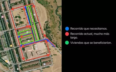 Cambiar el trazado de C/ V. Aleixandre